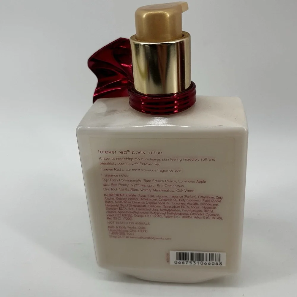 Bath And Body Works Forever Red Lotion 10oz With Bow~DISCONTINUED